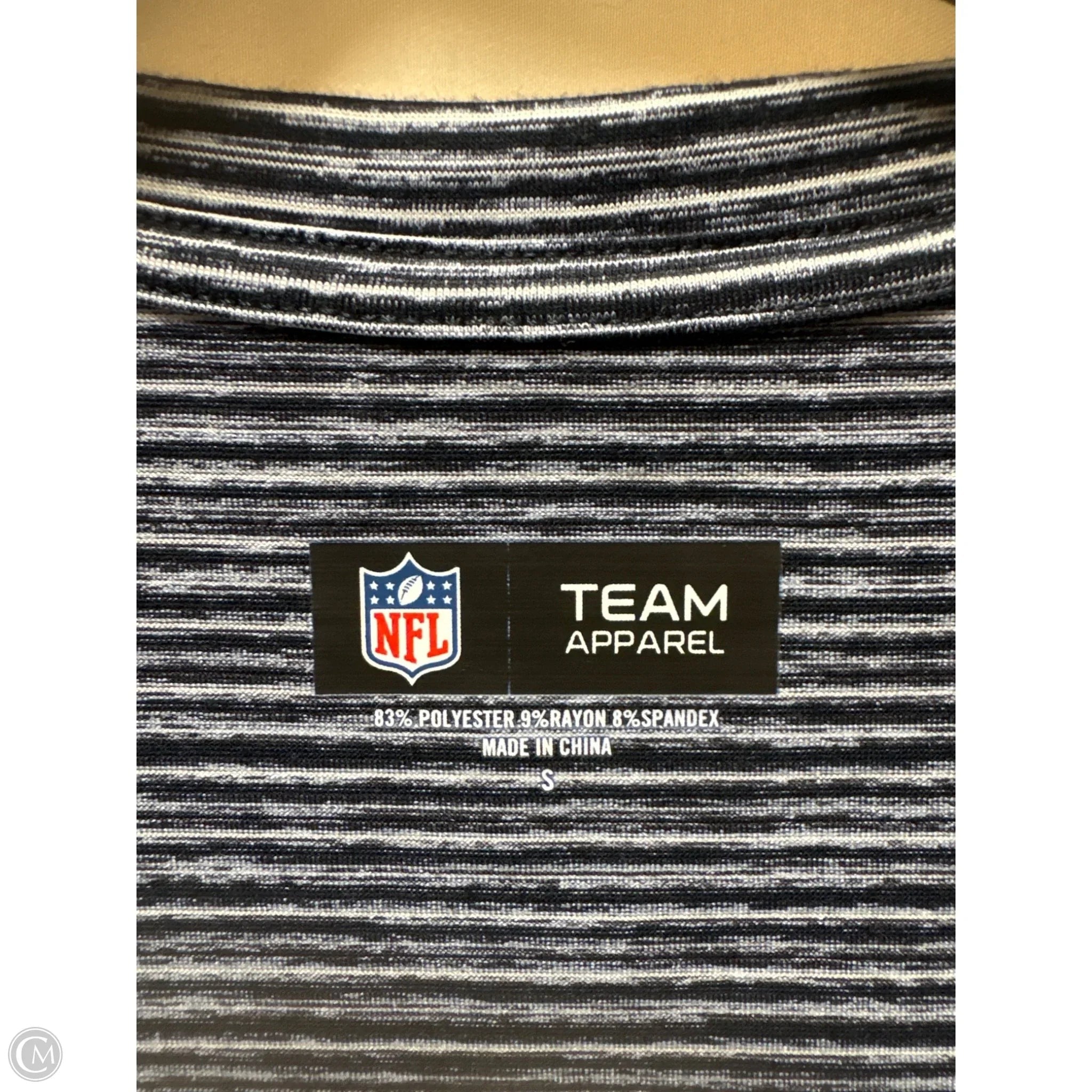 Top Short Sleeve By Nfl In Blue, Size: S