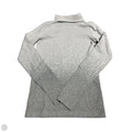 Athletic Top Long Sleeve Collar By Athleta In Grey & White, Size: M