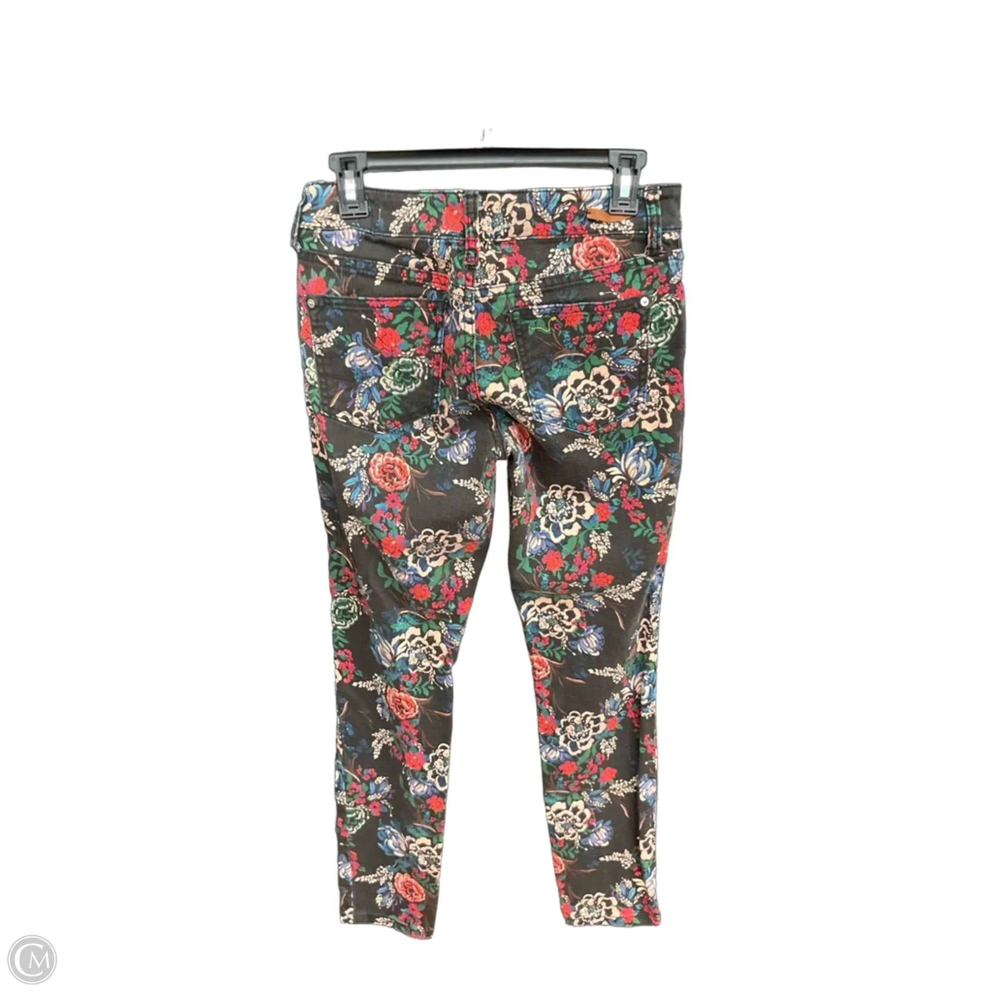 Jeans Skinny By Pilcro In Floral Print, Size: 6