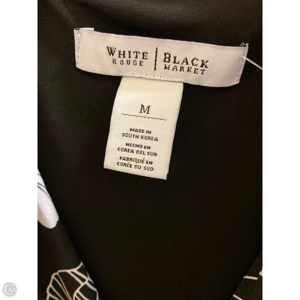 Dress Casual Midi By White House Black Market In Black, Size: M