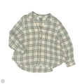Blouse Long Sleeve By Falls Creek In Green & Tan, Size: 3x