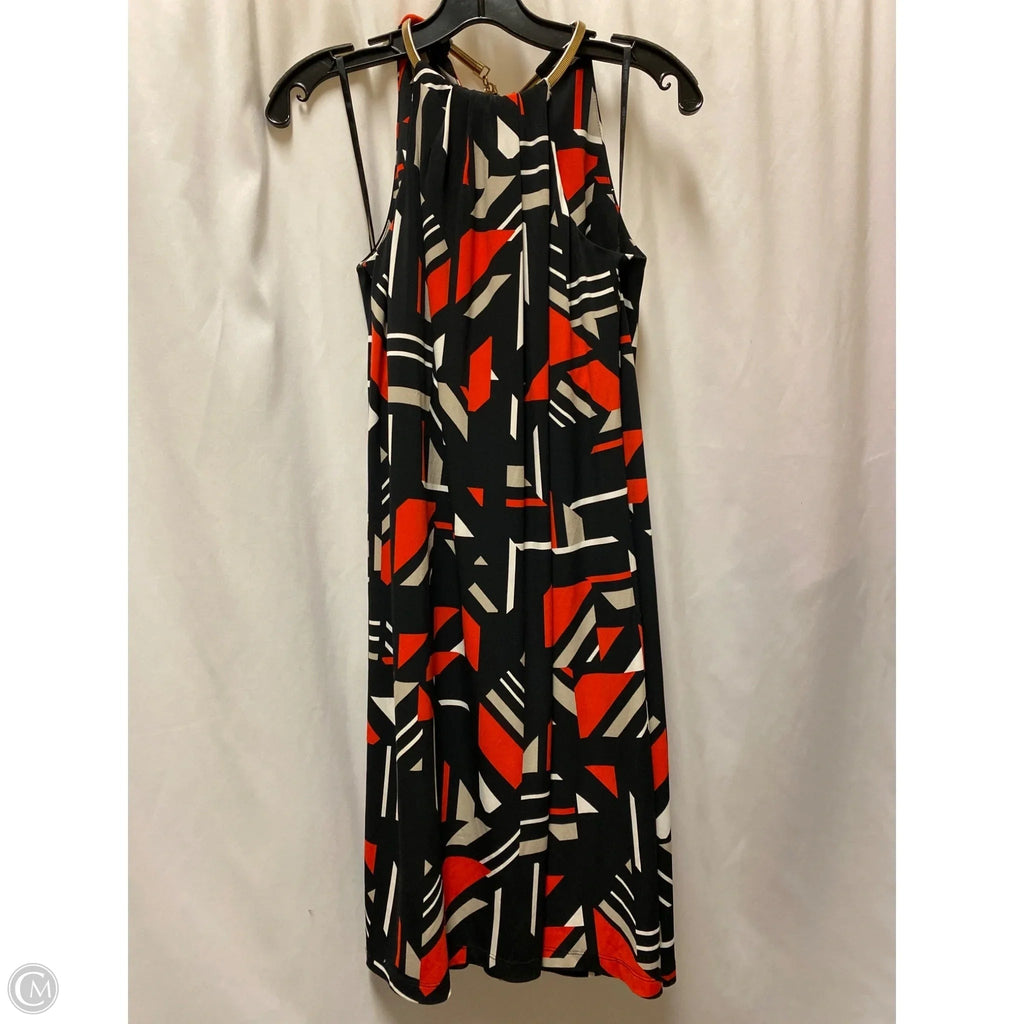 Dress Casual Maxi By Calvin Klein In Black & Red, Size: M