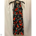 Dress Casual Maxi By Calvin Klein In Black & Red, Size: M