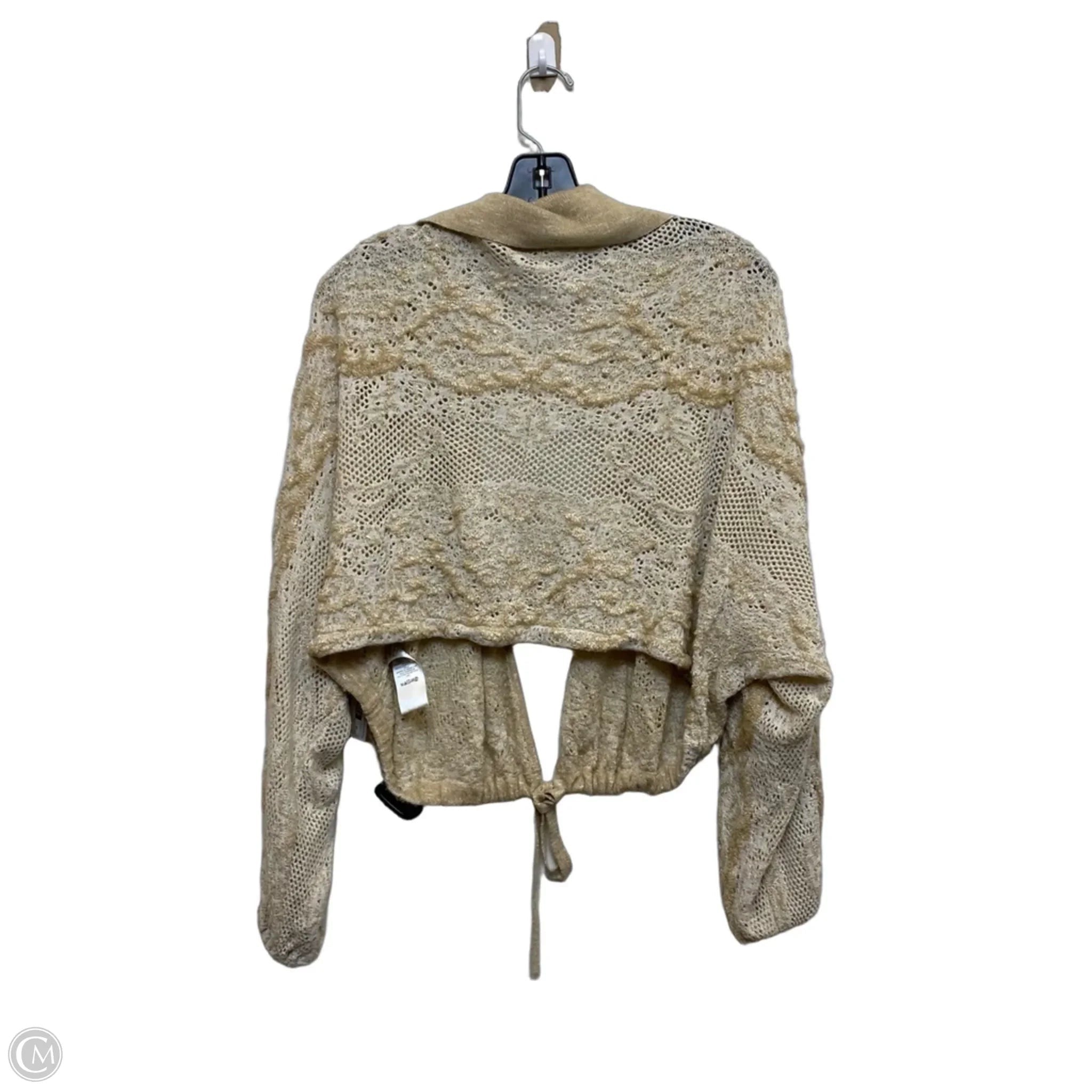 Top Long Sleeve By Anthropologie In Cream, Size: 1x