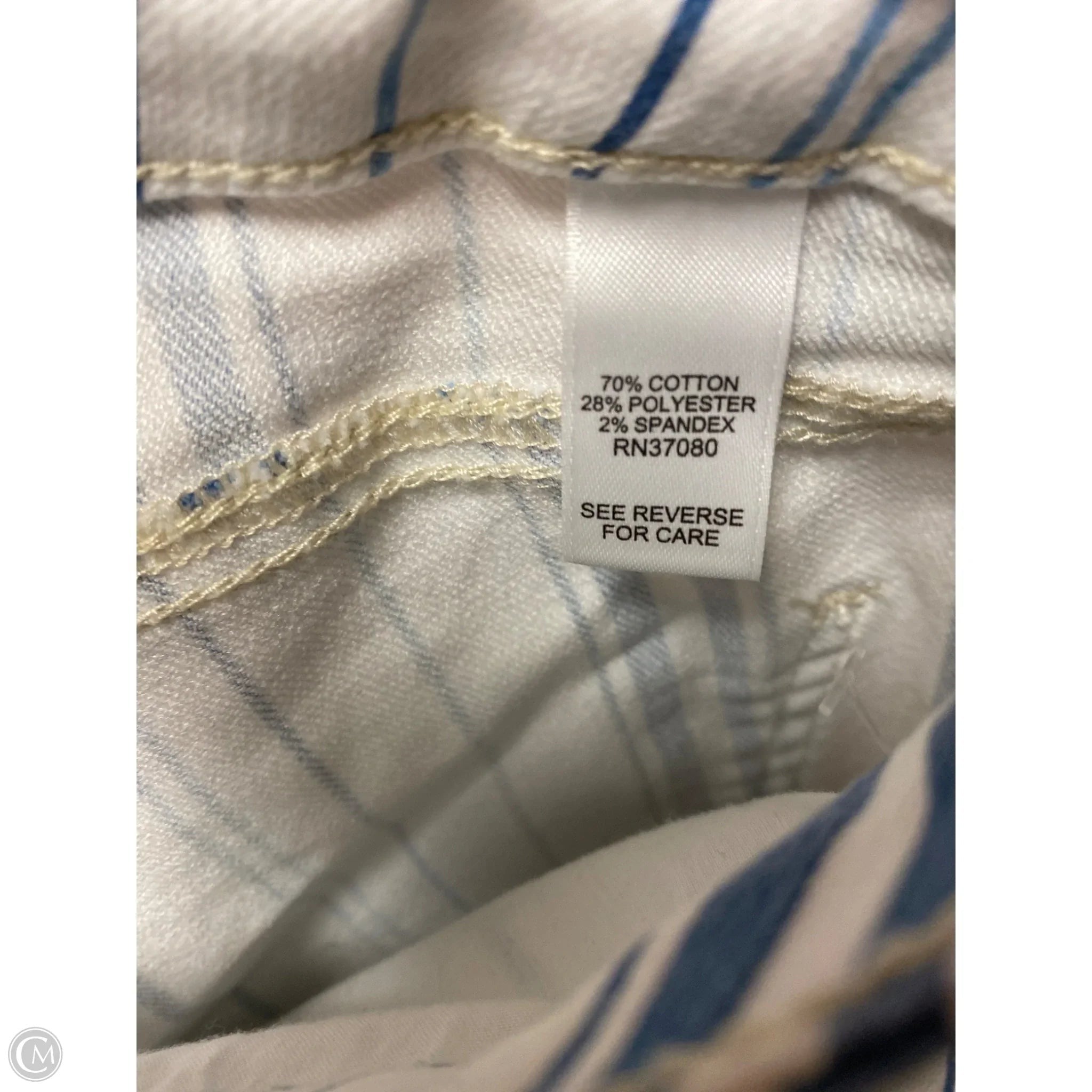 Shorts By Cato In Blue & White, Size: 18