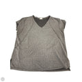 Top Short Sleeve By Andree By Unit In Grey, Size: 2x