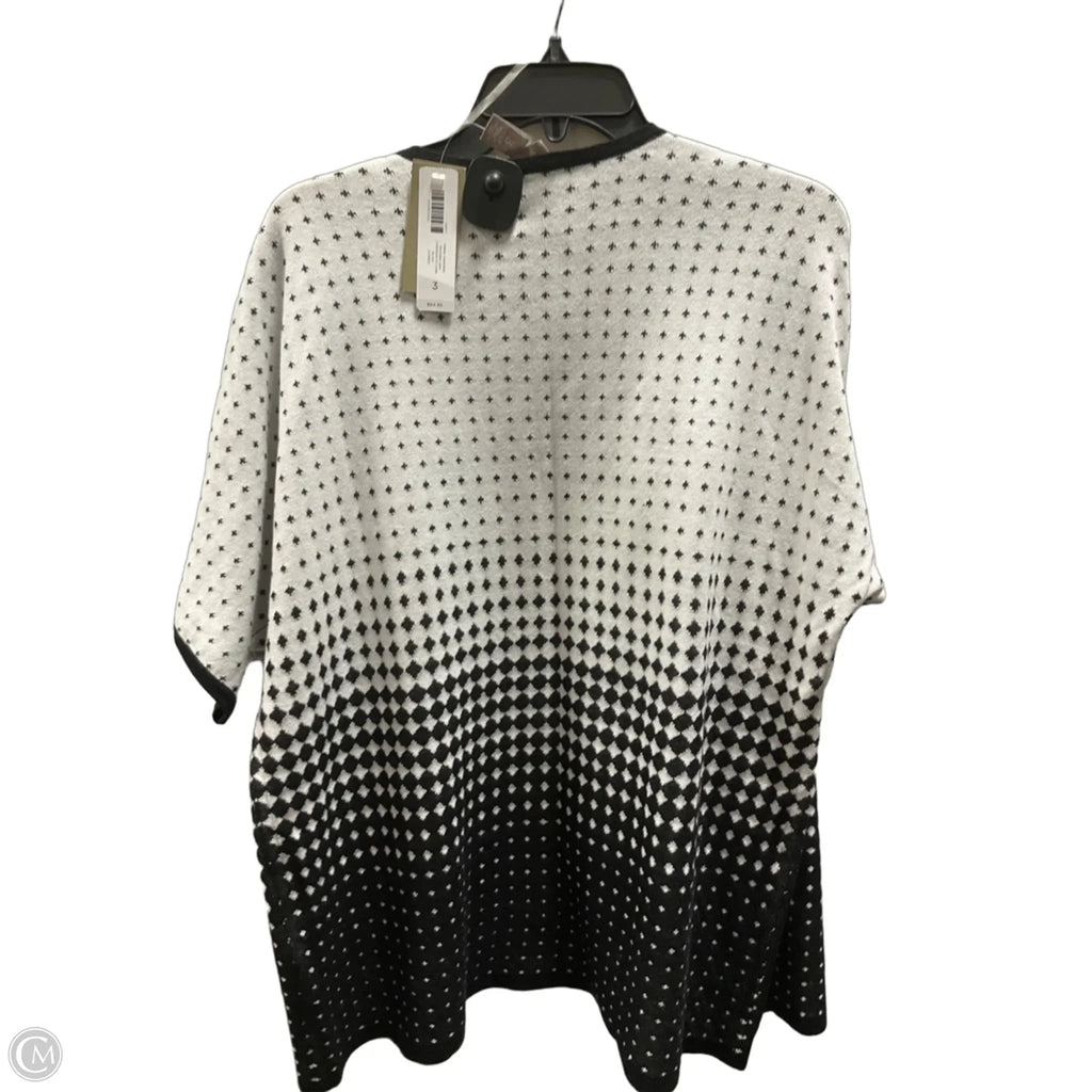 Cardigan By Chicos In Black & White, Size: Xl
