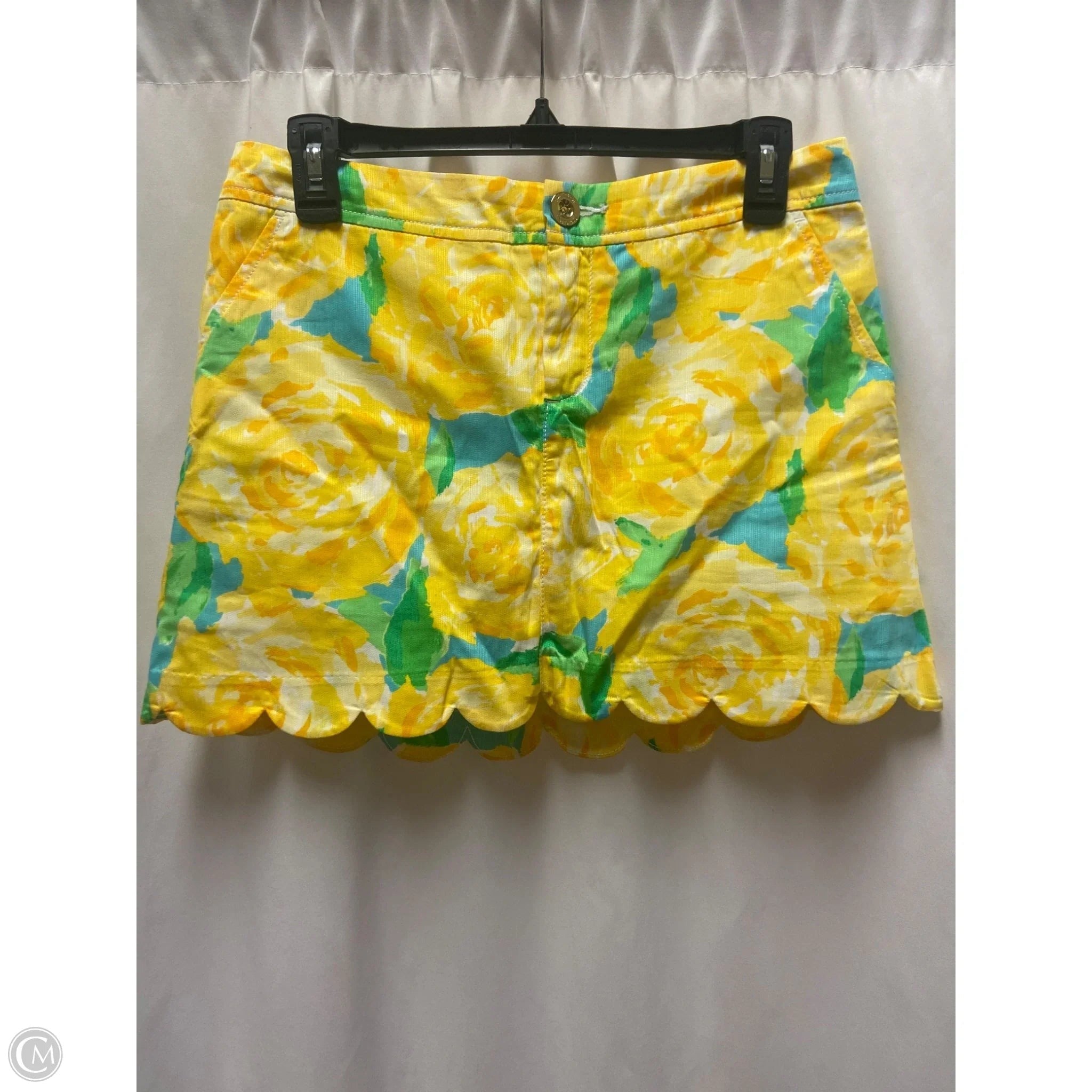 Skort Designer By Lilly Pulitzer In Yellow, Size: 2