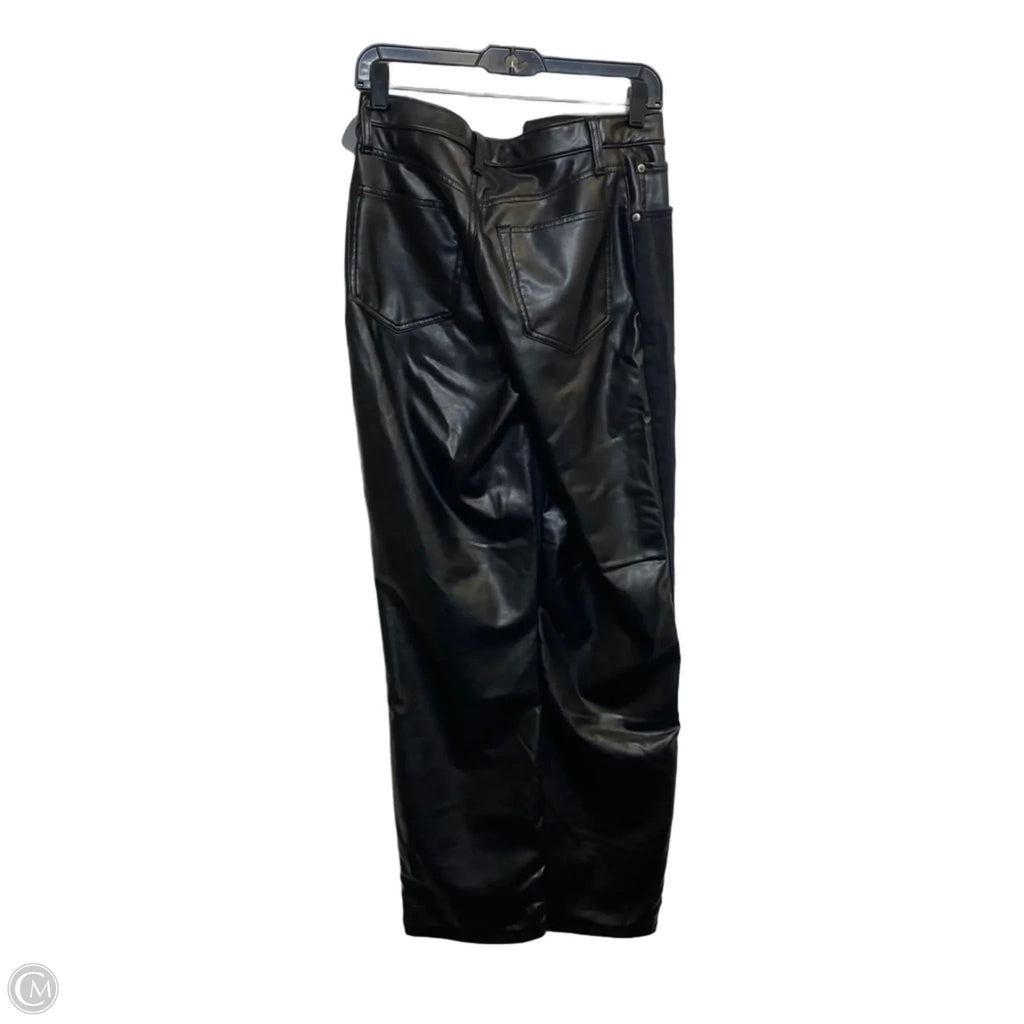 Jeans Straight By Abercrombie And Fitch In Black Denim, Size: 4