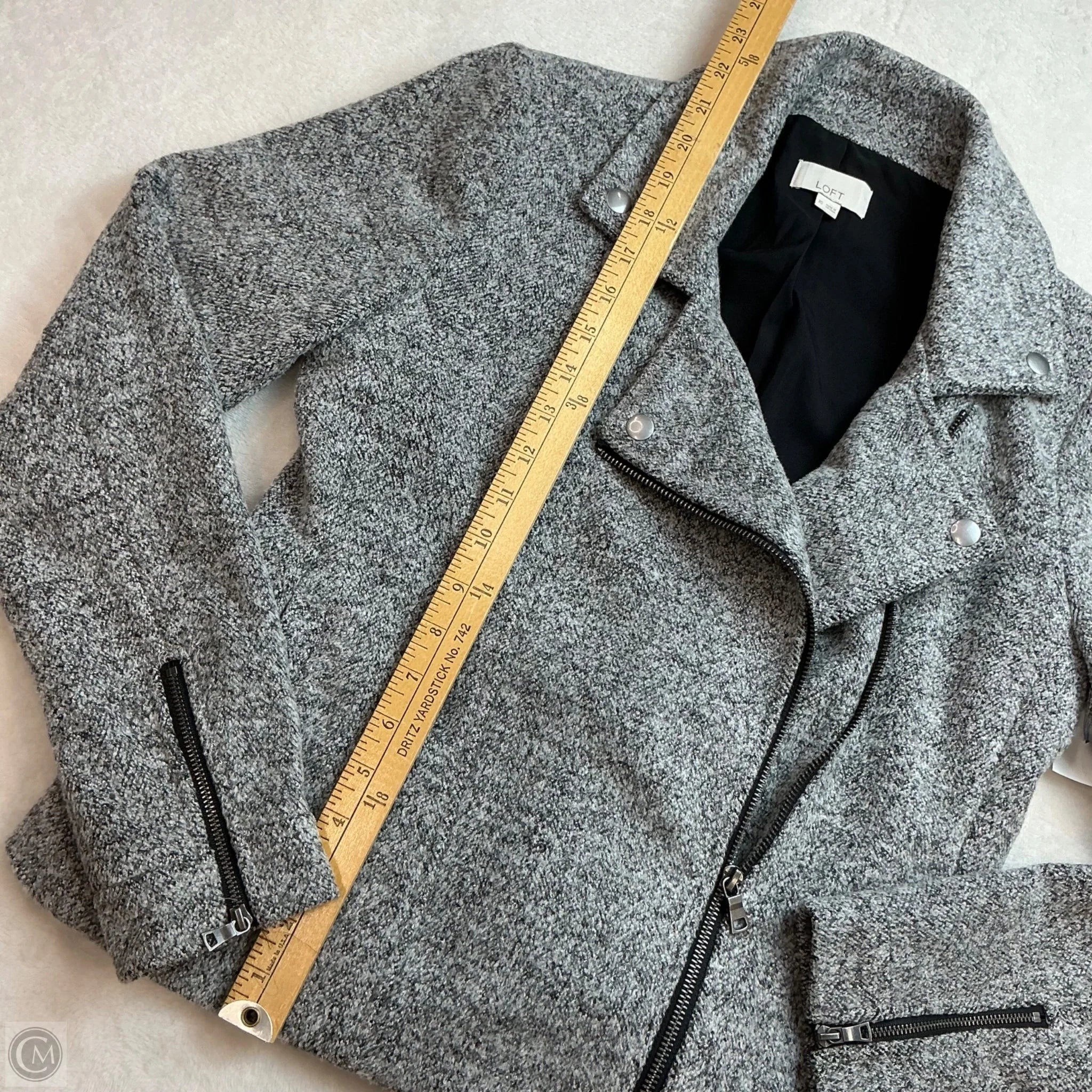 Jacket Other By Loft In Grey, Size: Xs