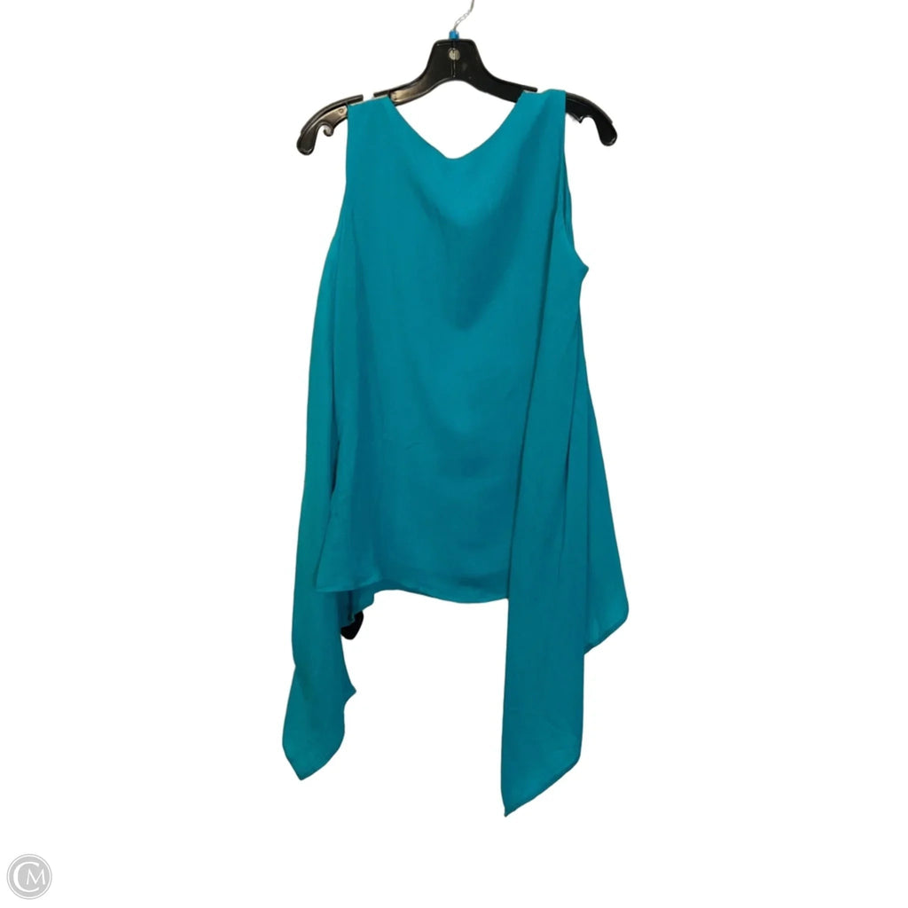 Top Sleeveless By Ninety Woman In Teal, Size: M