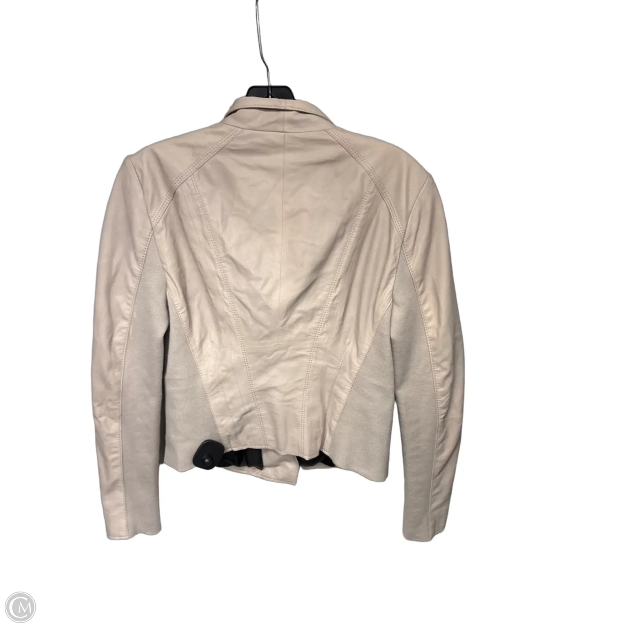 Jacket Leather By Marc New York In Beige, Size: M