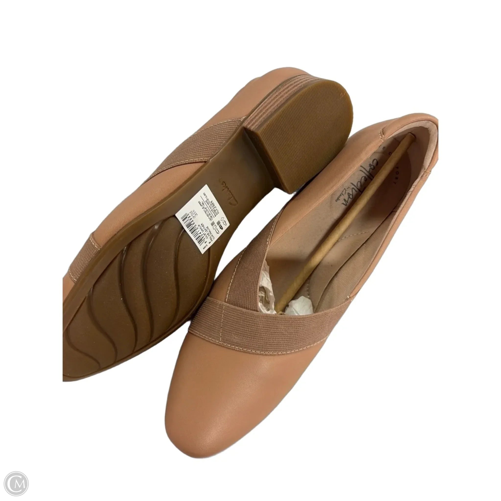 Shoes Heels Block By Clarks In Brown, Size: 8