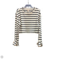 Top Long Sleeve By H&m In Striped Pattern, Size: S