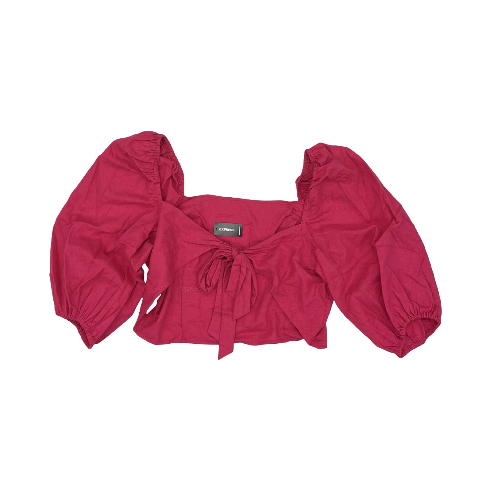 Blouse Ls By Express In Pink, Size:Xl