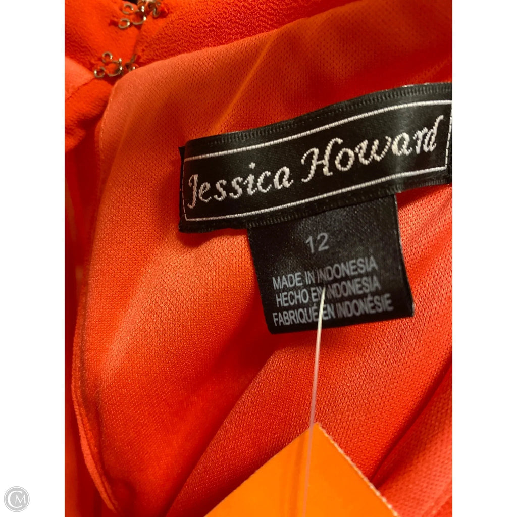 Dress Casual Midi By Jessica Howard In Orange, Size: L