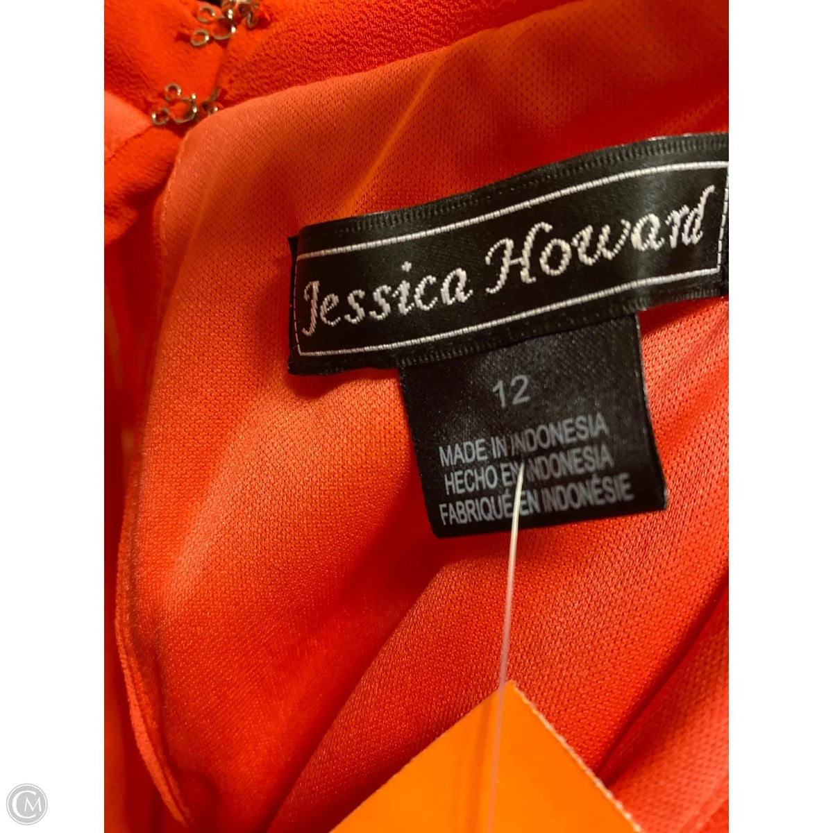 Dress Casual Midi By Jessica Howard In Orange, Size: L