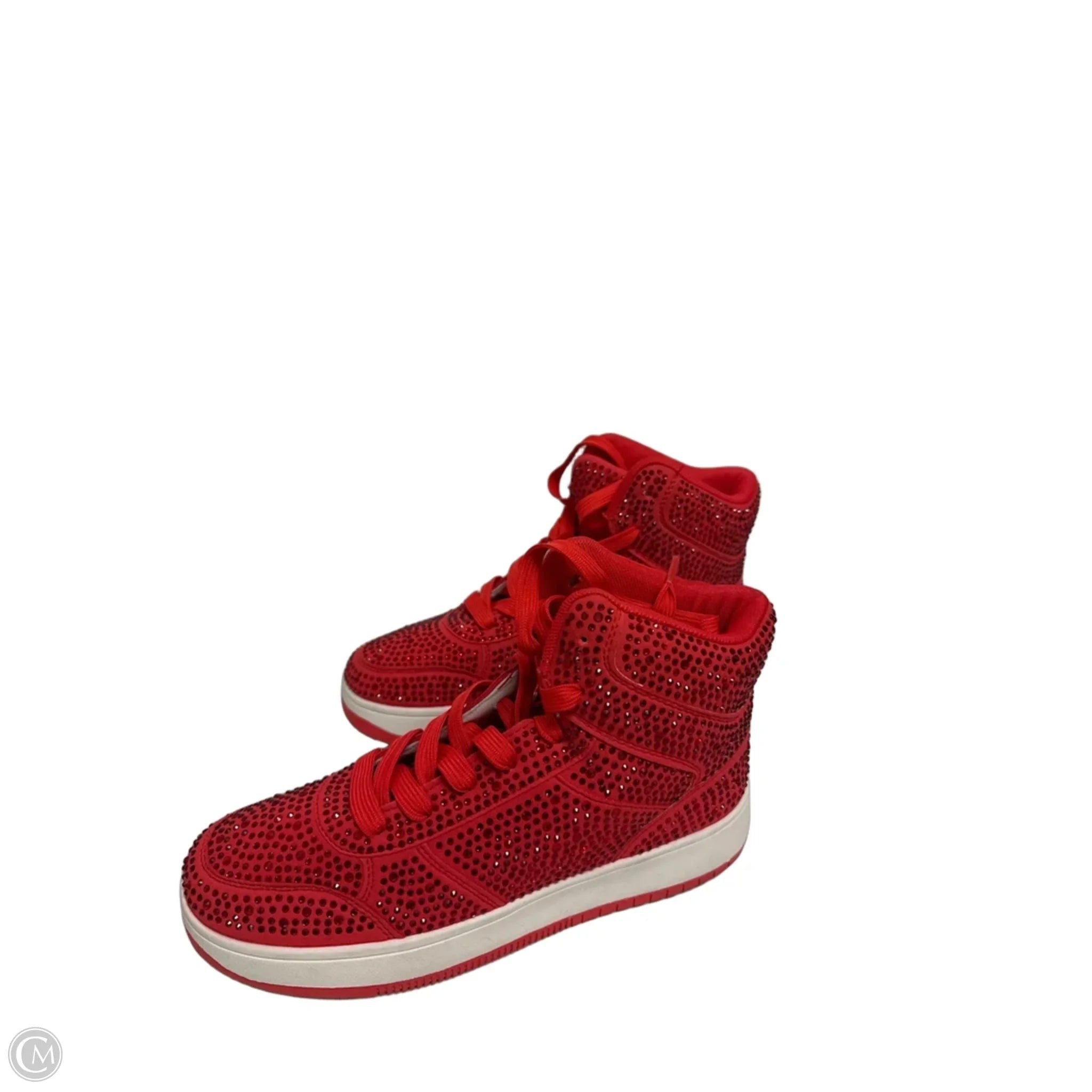 Shoes Sneakers By Liliana In Red, Size: 8