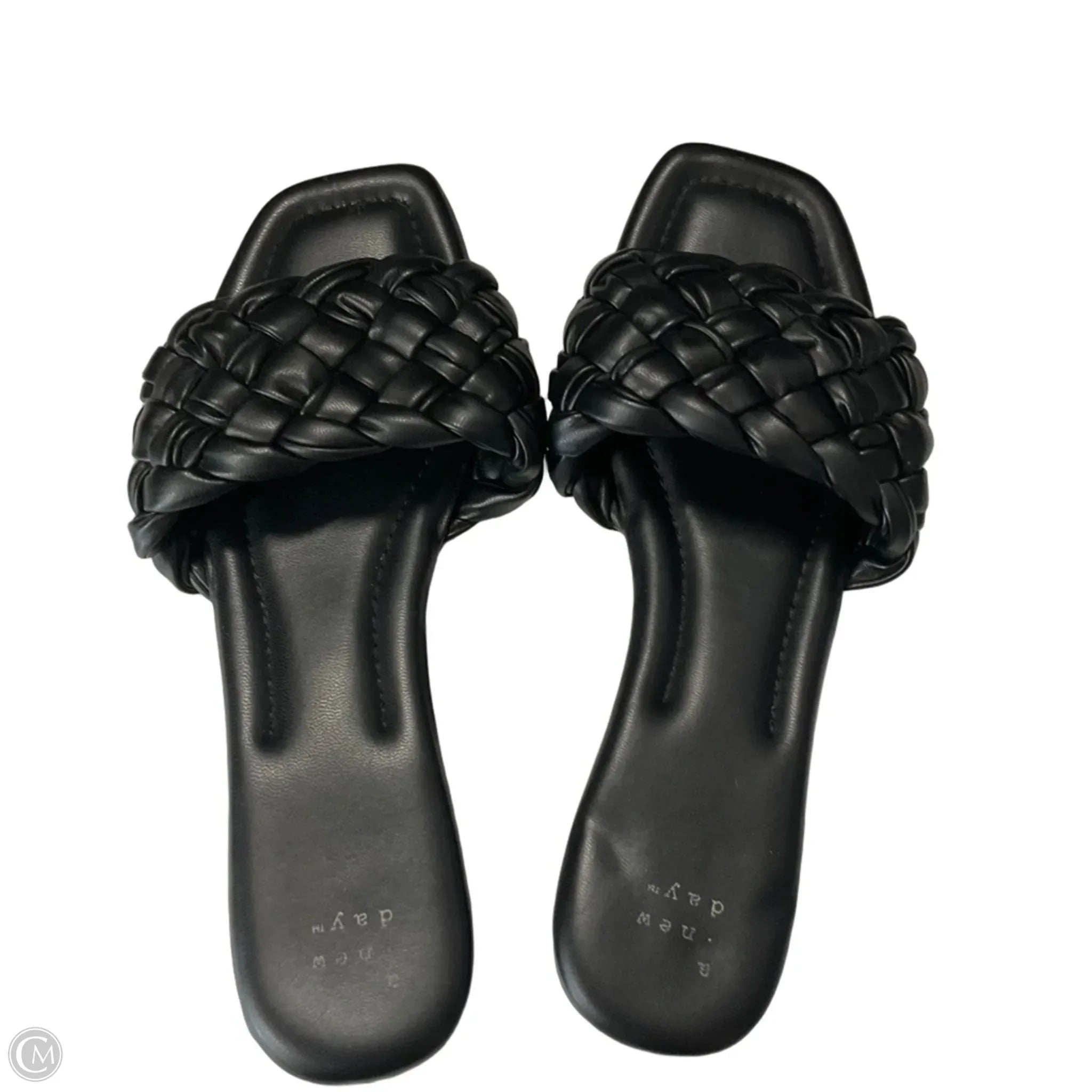 Sandals Flats By A New Day In Black, Size: 8