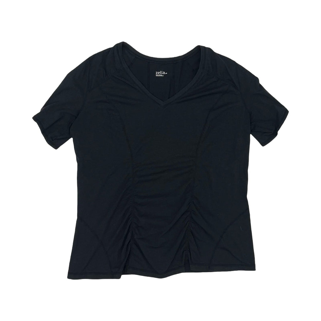 Athletic Top Ss By Zella In Black, Size:2X