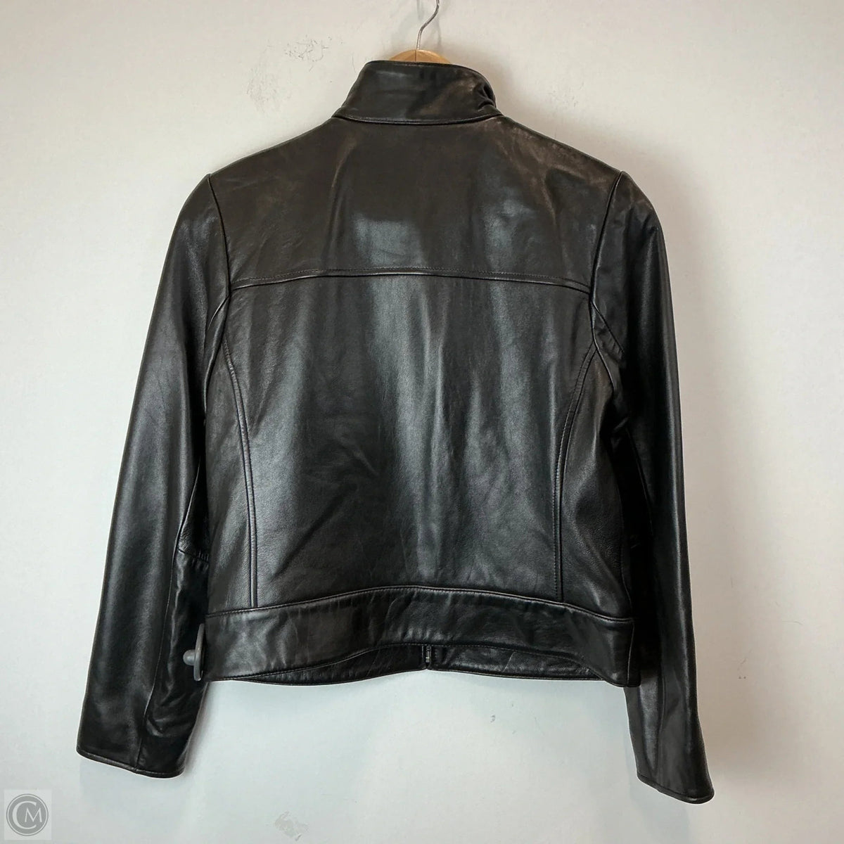 Jacket Leather By Valerie Stevens In Black, Size: Sp