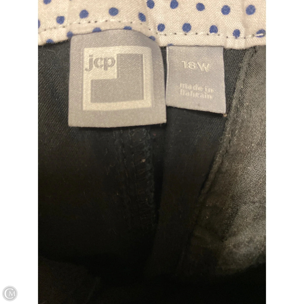 Shorts By Jcp In Black, Size: 18