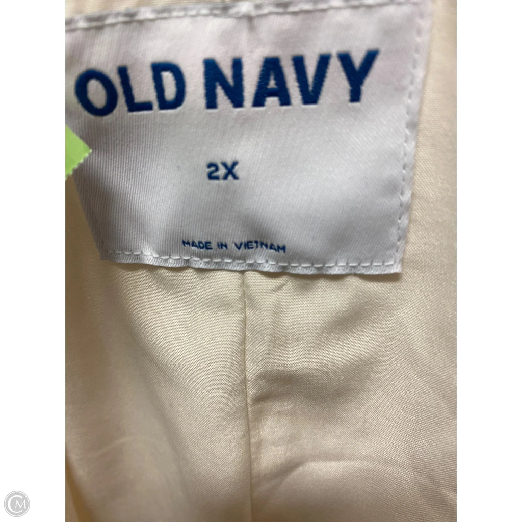 Blazer By Old Navy In Cream, Size: 2x