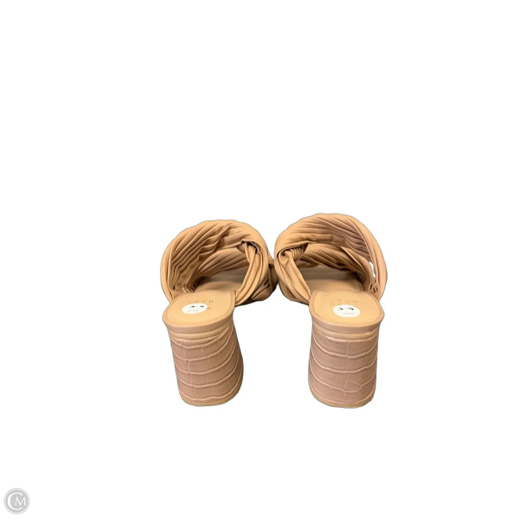 Sandals Heels Block By A New Day In Brown, Size: 6.5
