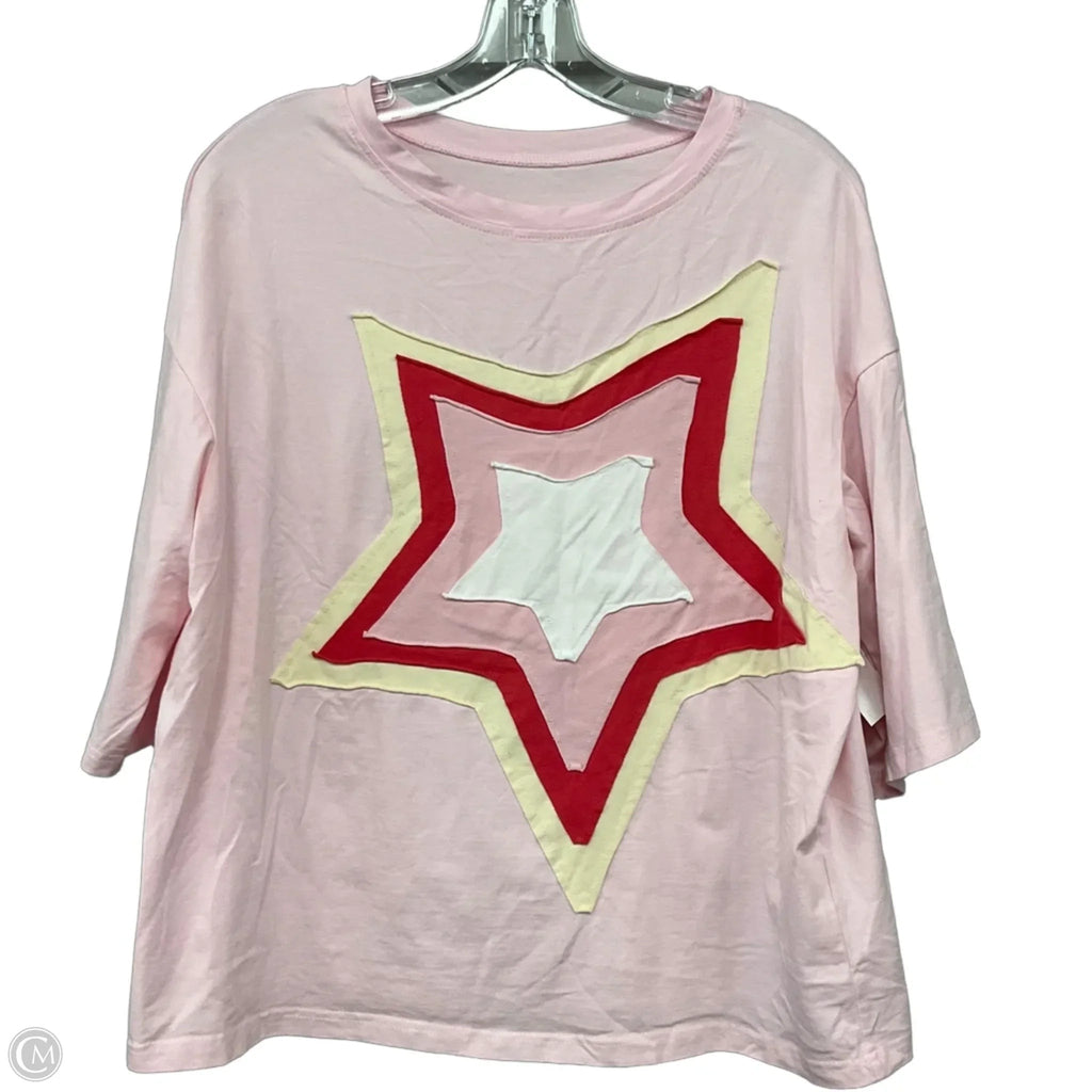 Top Short Sleeve Basic By Clothes Mentor In Pink, Size: S