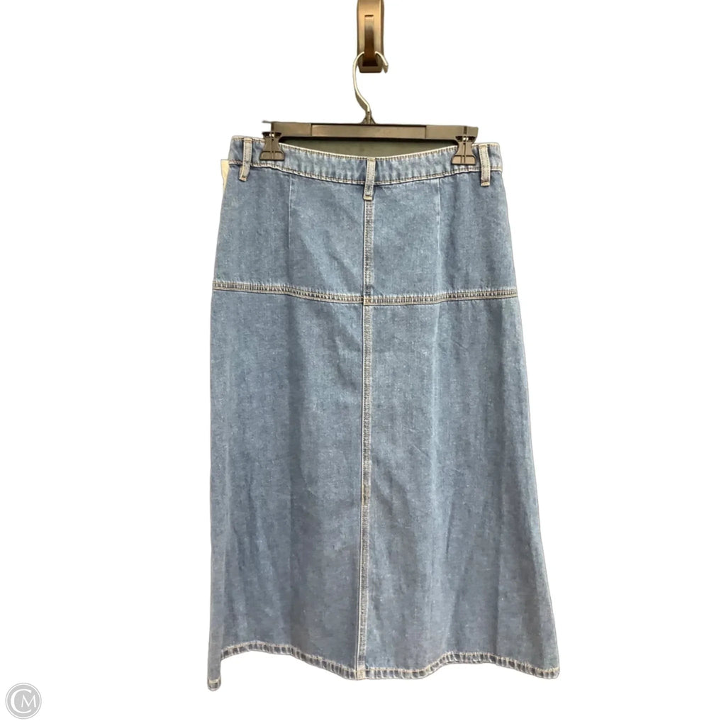 Skirt Maxi By Ann Taylor In Blue Denim, Size: 2p