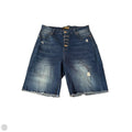 Shorts By Suzanne Betro In Blue Denim, Size: 14