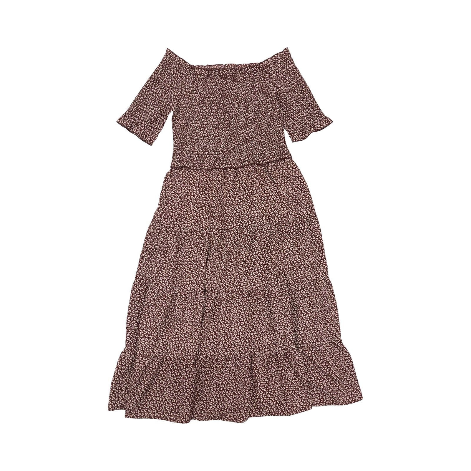 Dress Casual Midi By Sadie & Sage In Red & White, Size:M