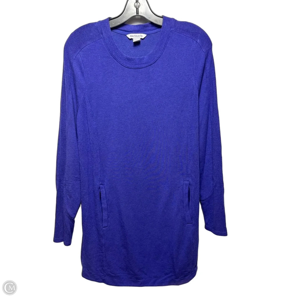 Athletic Top Long Sleeve Crewneck By Athleta In Purple, Size: M