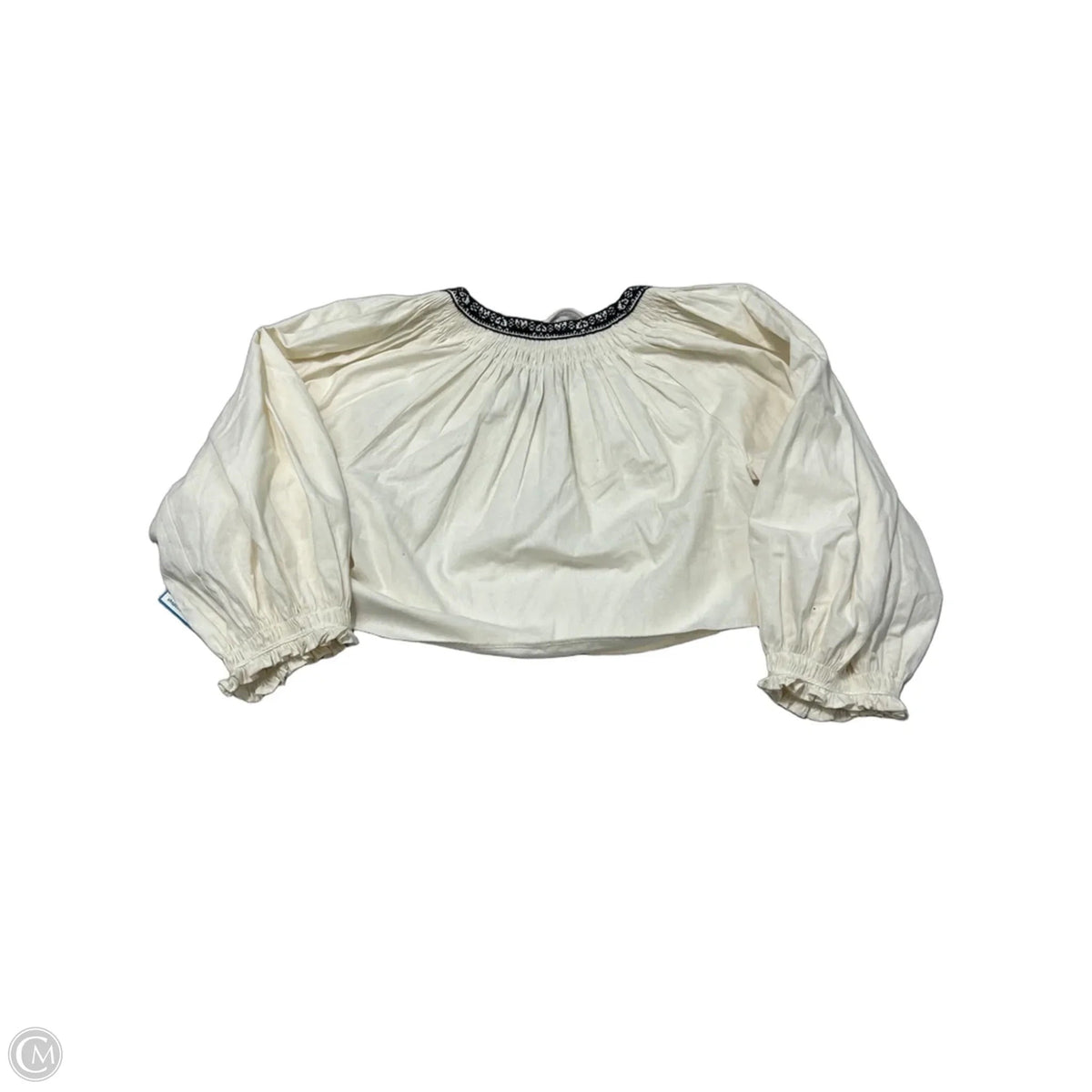 Top Long Sleeve By Re/done In Cream, Size: S