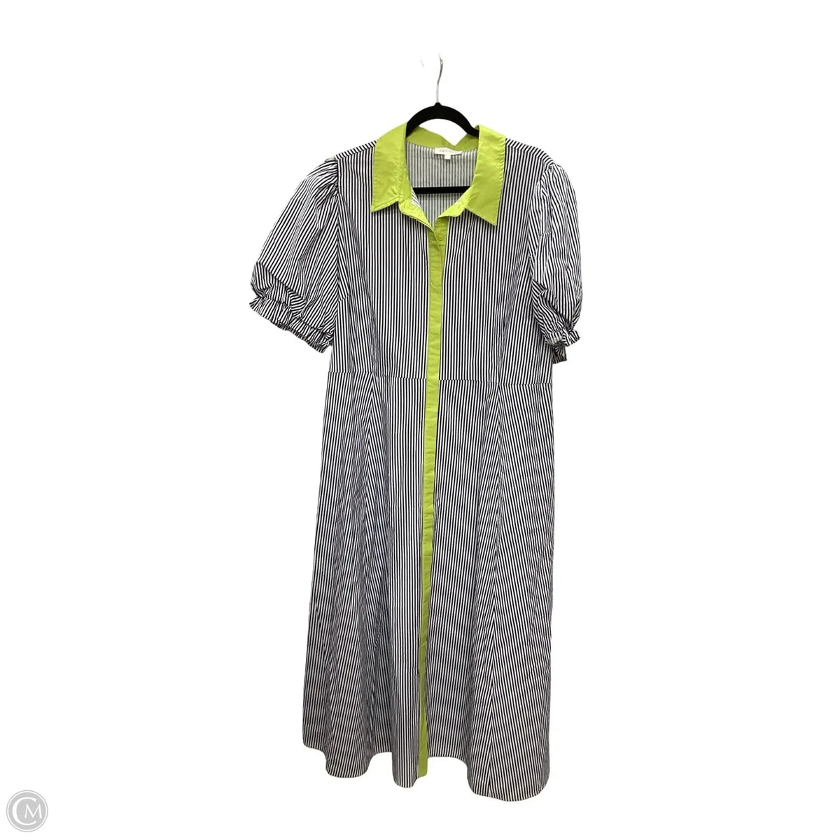 Dress Casual Midi By Entro In Striped Pattern, Size: 2x