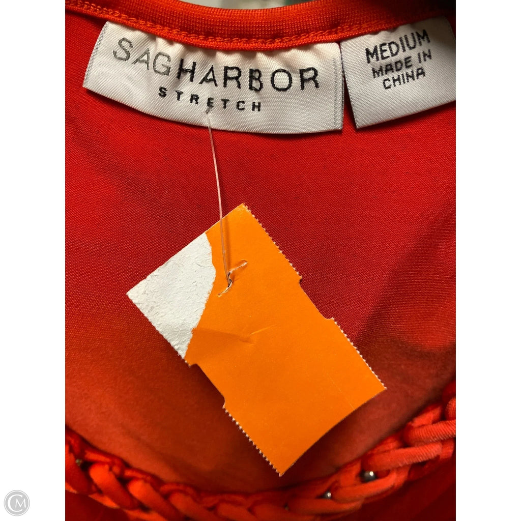 Top Sleeveless By Sag Harbor In Orange, Size: M