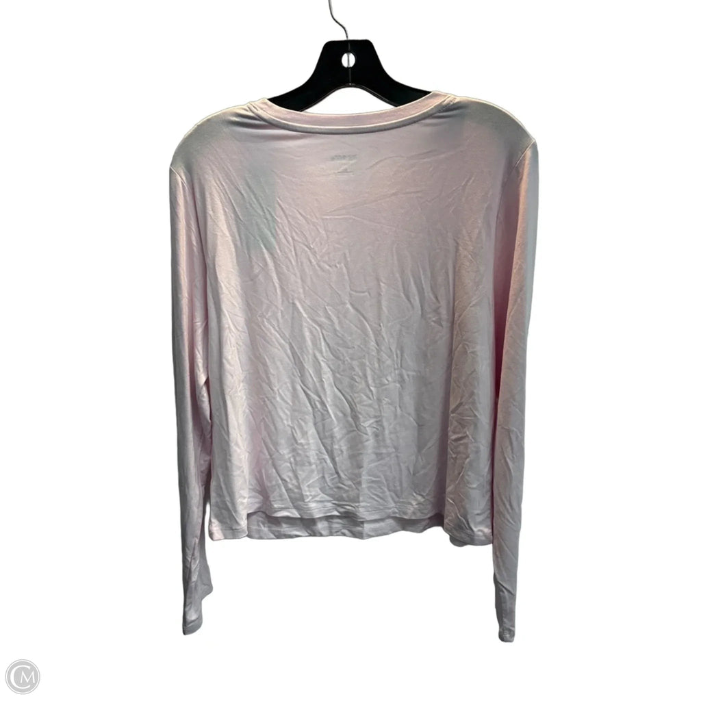 Top Long Sleeve Basic By Wild Fable In Pink, Size: Xl