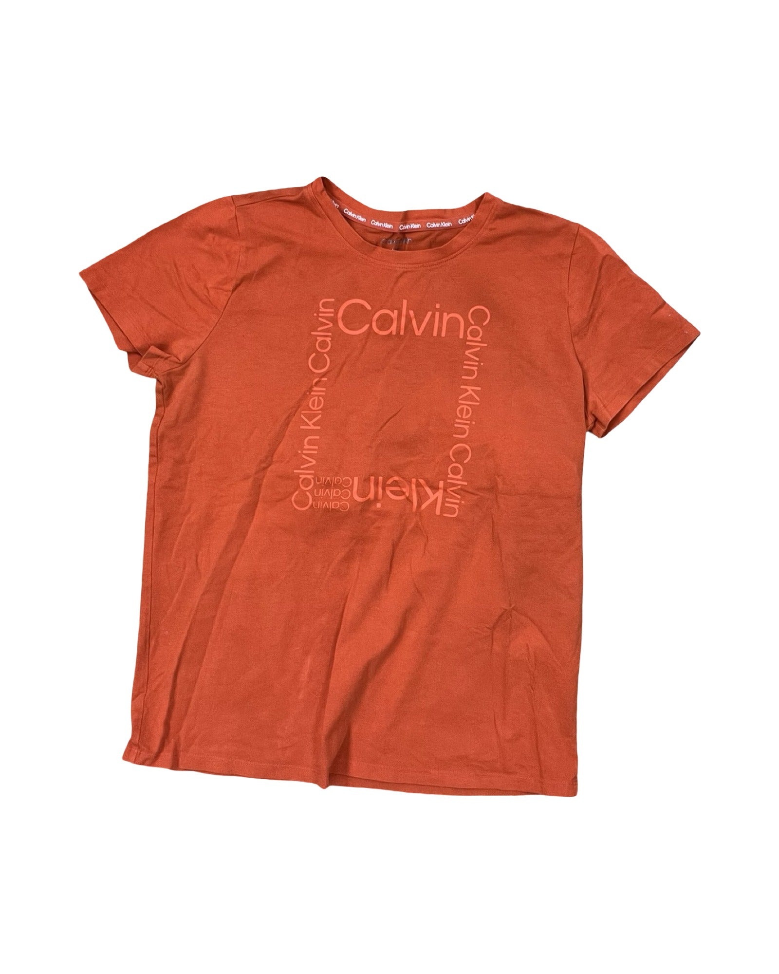 Top Ss By Calvin Klein In Orange, Size:M