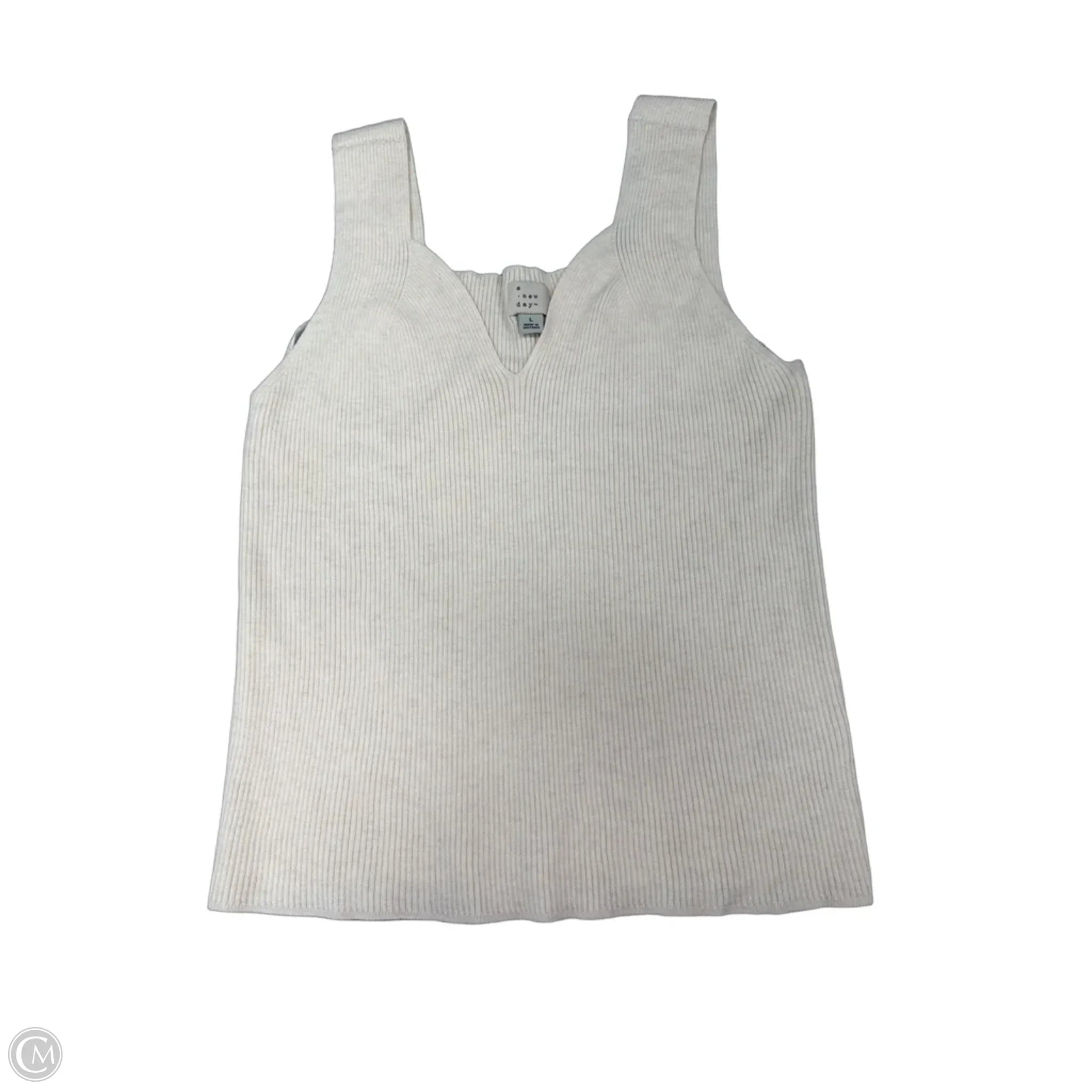 Tank Top By A New Day In Cream, Size: L