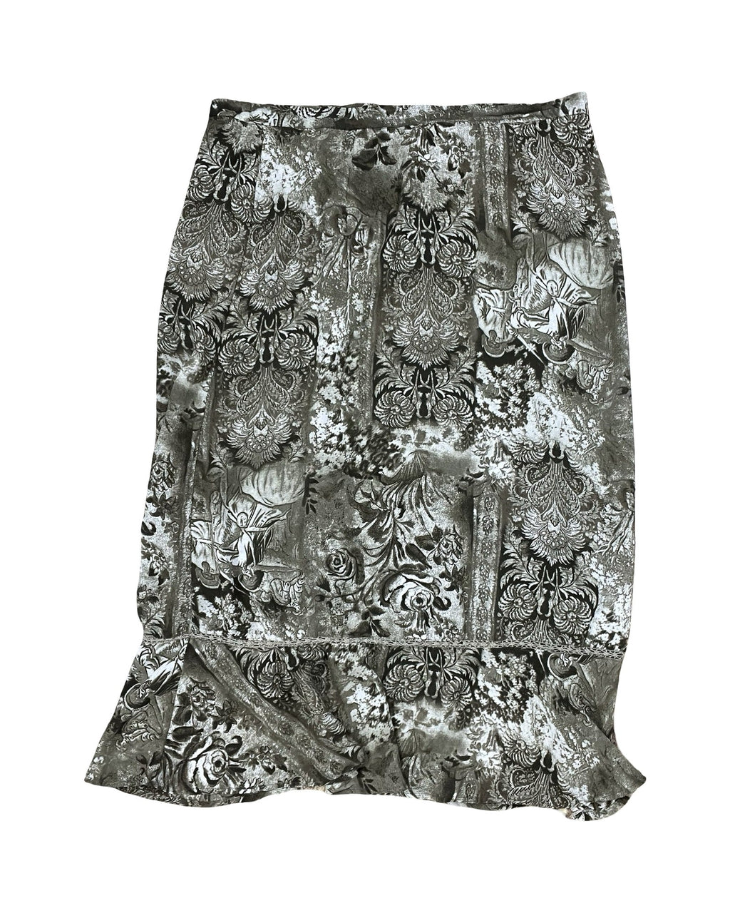 Skirt Midi By Sag Harbor In Green, Size:1X