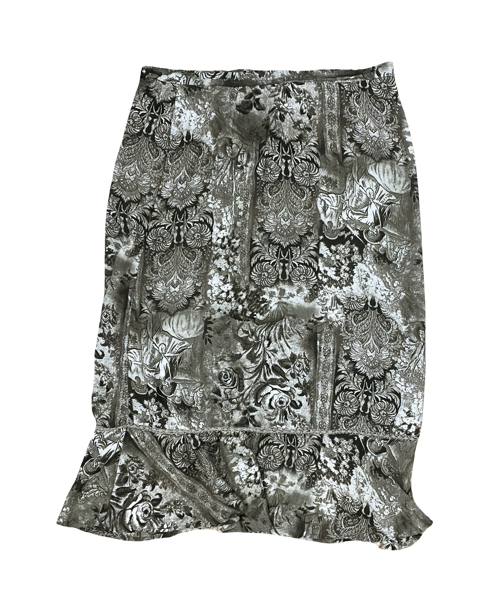Skirt Midi By Sag Harbor In Green, Size:1X