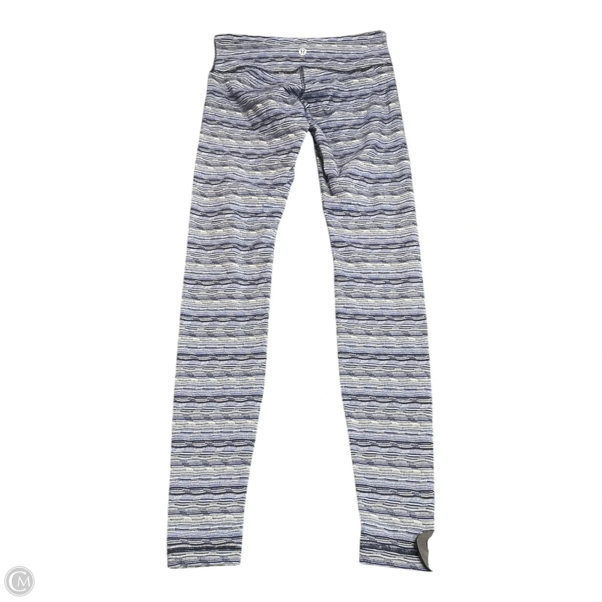 Athletic Leggings By Lululemon In Blue & White, Size: 4