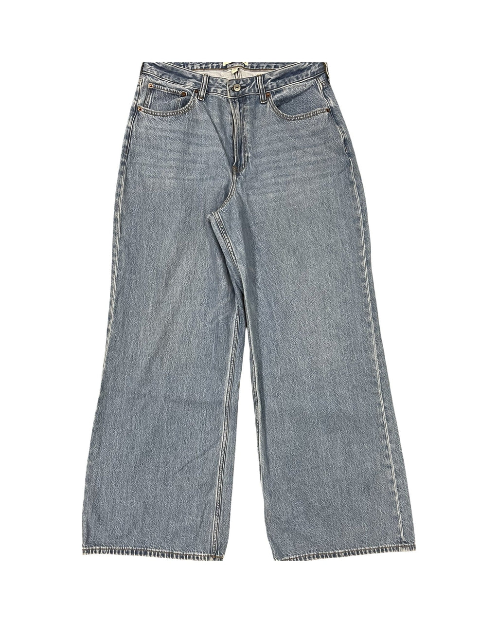 Jeans Wide Leg By Abercrombie And Fitch In Blue Denim, Size:8