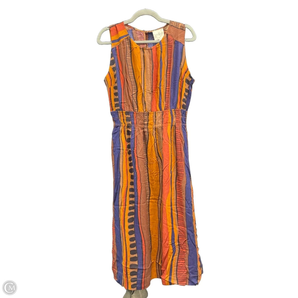 Dress Casual Midi By Umgee In Blue & Orange, Size: M