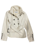 Coat Peacoat By Black Rivet In Cream, Size:M