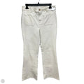 Jeans Flared By Loft In Cream Denim, Size: 8