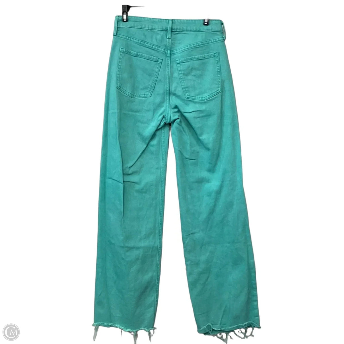 Jeans Wide Leg By Old Navy In Green Denim, Size: 0