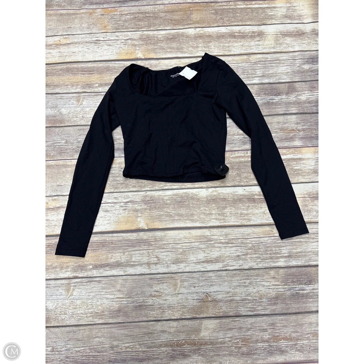 Top Long Sleeve By Abercrombie And Fitch In Black, Size: Xs
