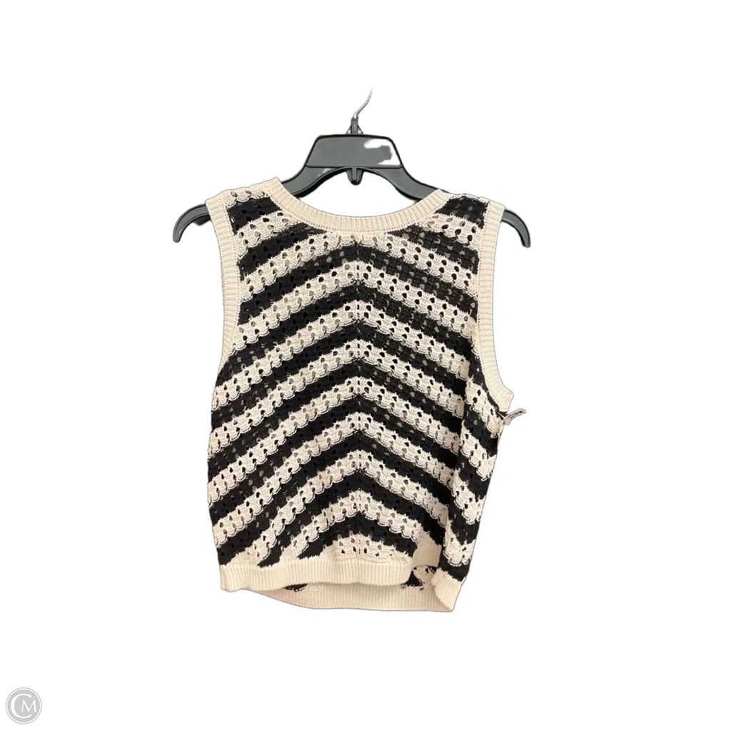 Top Sleeveless By A New Day In Black & White, Size: S