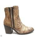 Boots Ankle Heels By Circle G In Cream & Tan, Size: 6.5